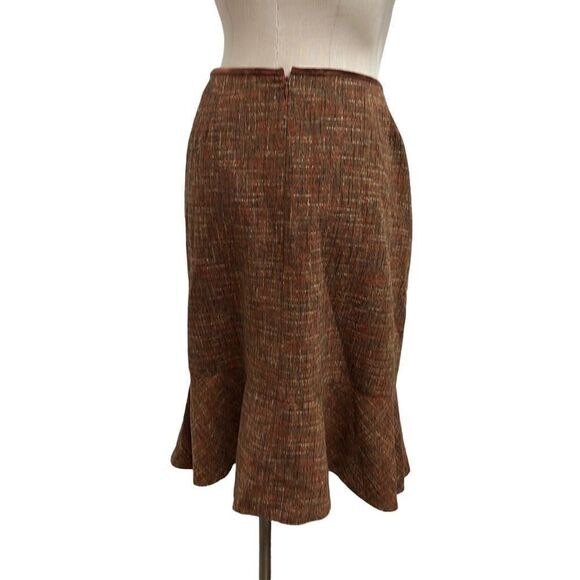 Collections by le Suit Brown Tweed Skirt Set Size 16 - Picture 1 of 12